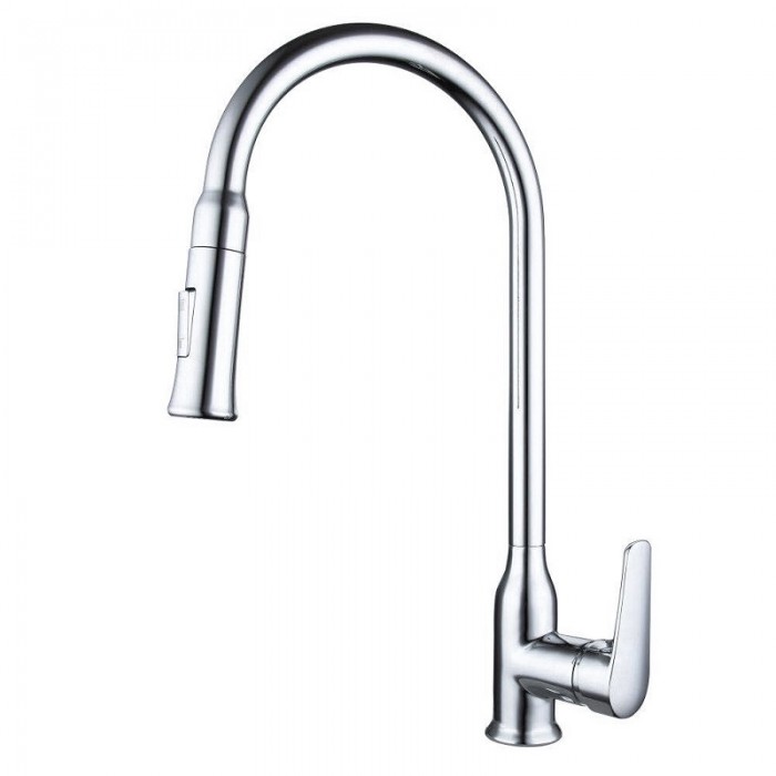 Смеситель для кухни Bravat Arden F7362395CP-ENG с выдвижным изливом, хром