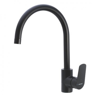 Смеситель для кухни Bravat Rhein F7429564BW-ENG черный матовый