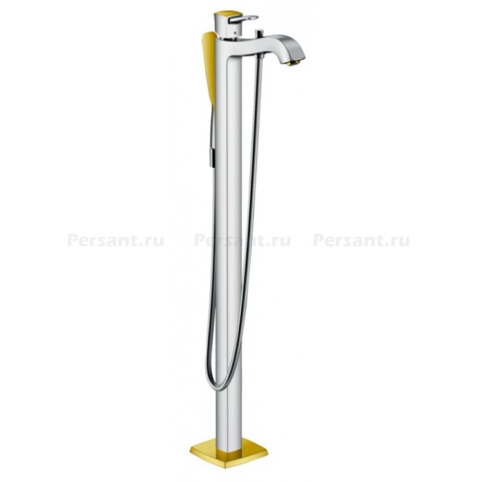Смеситель для ванны Hansgrohe Metropol Classic 31445090 напольный, хром/золото