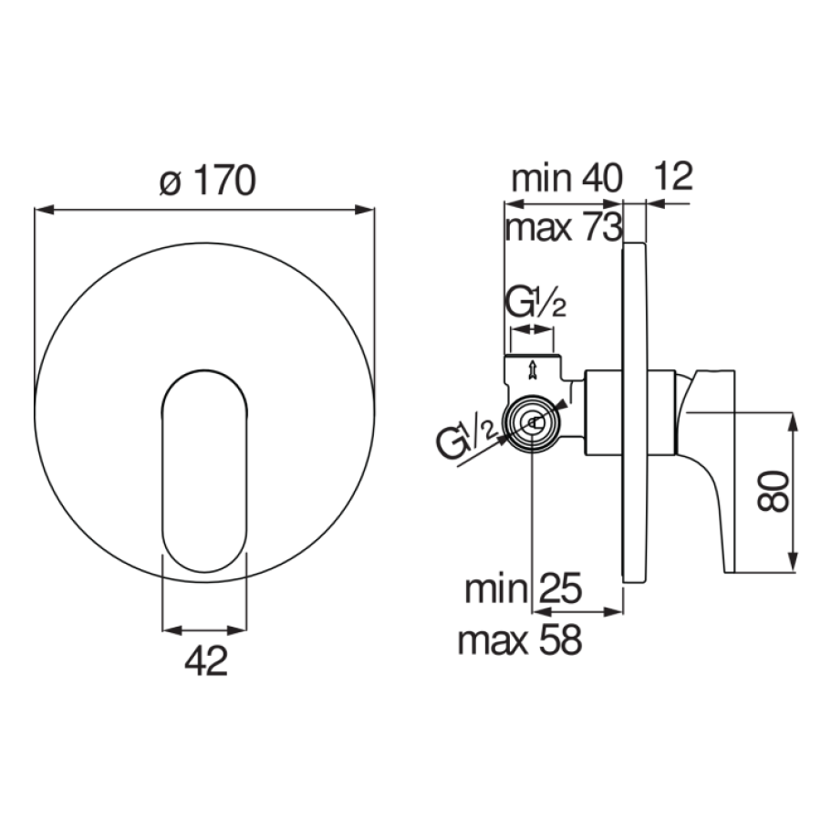 Смеситель для душа Nobili Yoyo YO126108CR хром