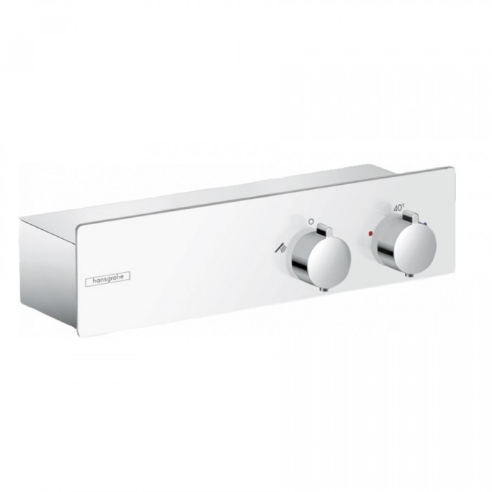 Смеситель для душа hansgrohe ShowerTablet 350 13102400 с термостатом, белый/хром