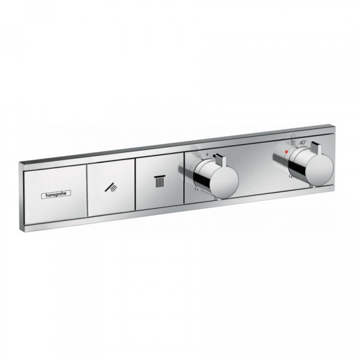 Смеситель для душа hansgrohe RainSelect 15380000 с термостатом, на 2 потока, хром
