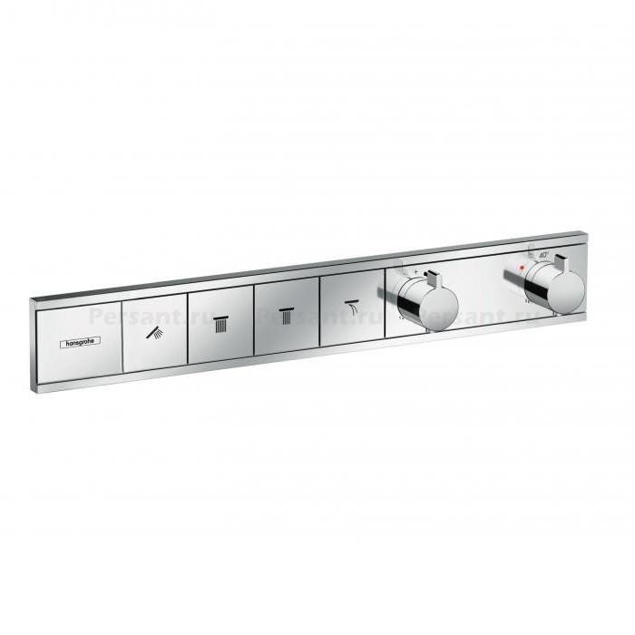 Смеситель для душа hansgrohe RainSelect 15382000 с термостатом, на 4 потока, хром