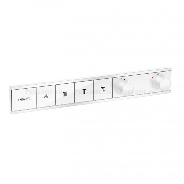 Смеситель для душа hansgrohe RainSelect 15382700 с термостатом, на 4 потока, белый/хром
