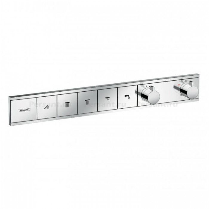 Смеситель для душа hansgrohe RainSelect 15384000 с термостатом, на 5 потоков, хром