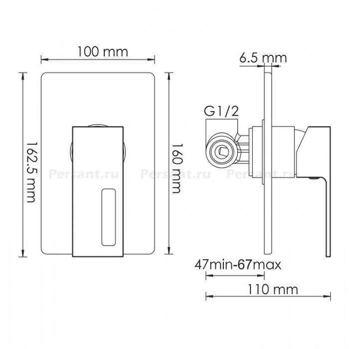 Гигиенический душ со смесителем WasserKRAFT Alme A15157 хром