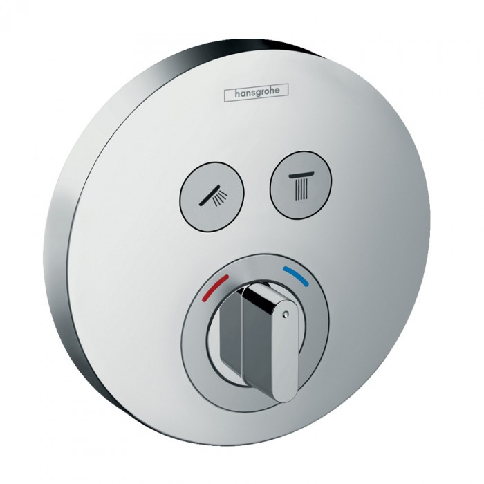 Смеситель для душа hansgrohe ShowerSelect S 15748000 встраиваемый, с термостатом, хром