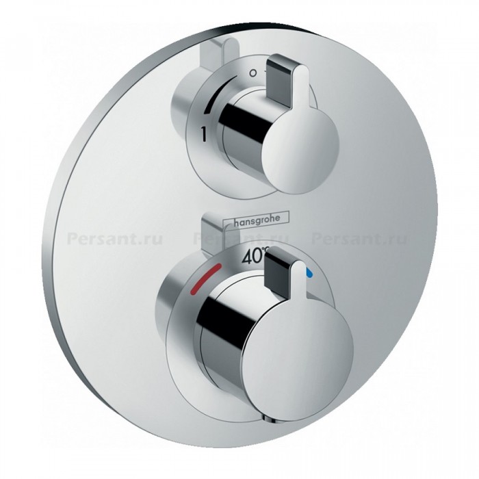 Смеситель для ванны Hansgrohe Ecostat S 15758000 с термостатом, встраиваемый, хром