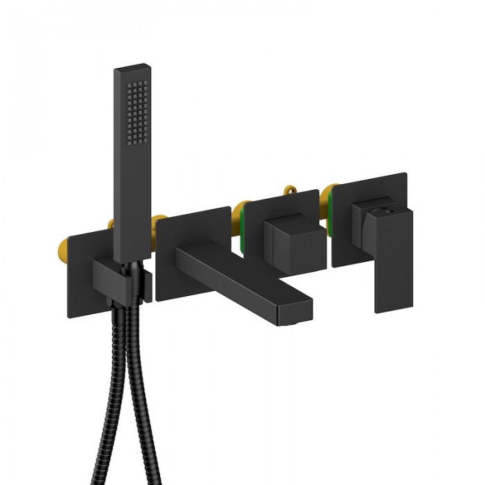 Смеситель для ванны Timo Selene 2014/03YSM встраиваемый, черный матовый