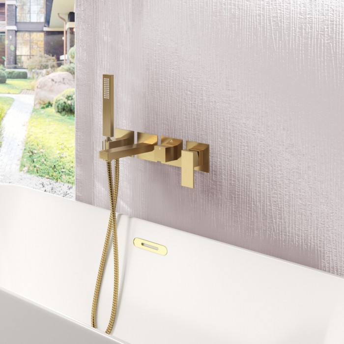 Смеситель для ванны Timo Selene 2014/17YSM встраиваемый, золото матовое
