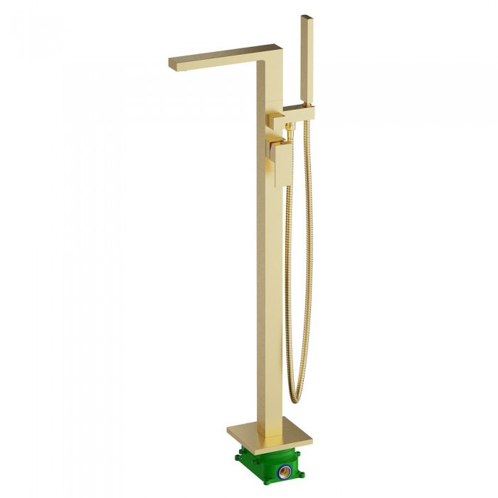 Смеситель для ванны Timo Selene 2210/17Y-CR напольный, золото матовое