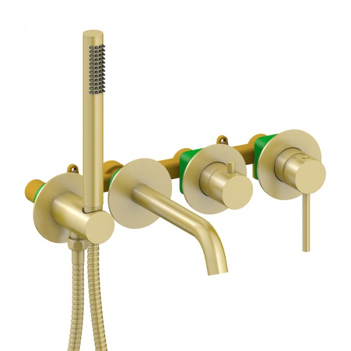 Смеситель для ванны Timo Saona 2314/17YSM встраиваемый, золото матовое