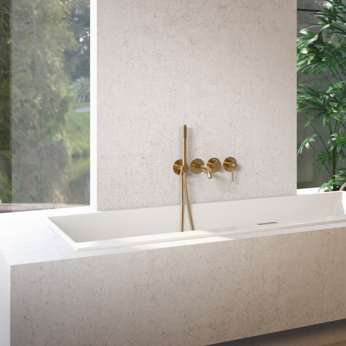 Смеситель для ванны Timo Saona 2314/17YSM встраиваемый, золото матовое