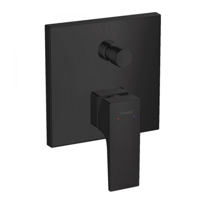 Смеситель для ванны настенный hansgrohe Metropol 32545670 встраиваемый, черный матовый