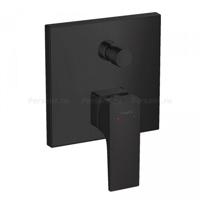 Смеситель для ванны настенный hansgrohe Metropol 32545670 встраиваемый, черный матовый