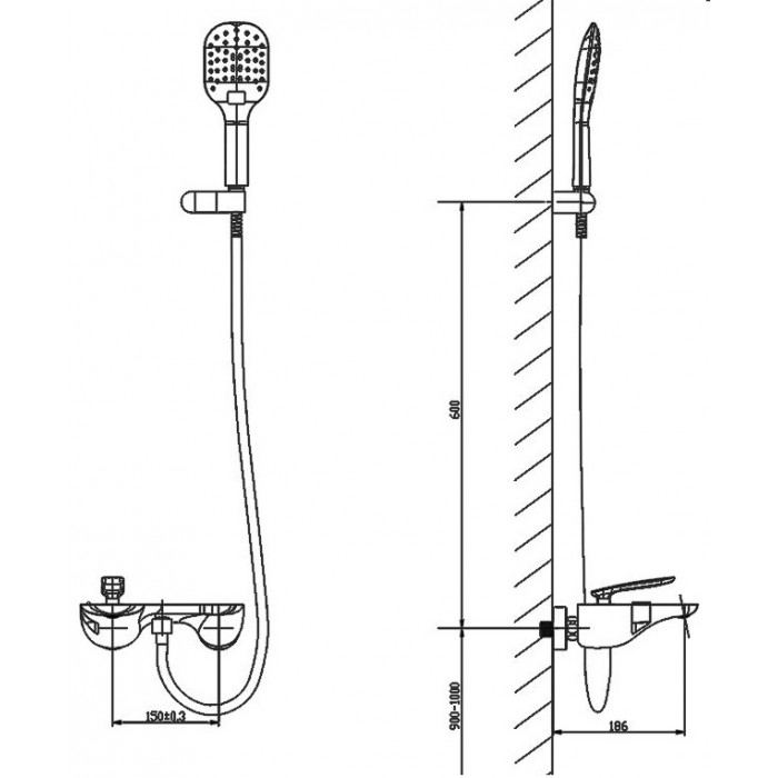 Смеситель для ванны Timo Helmi 4014/00-16Y хром/белый