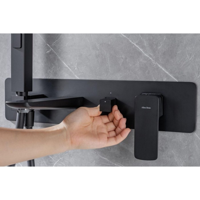 Смеситель для ванны Allen Brau Infinity 5.21007-31 встраиваемый, черный матовый