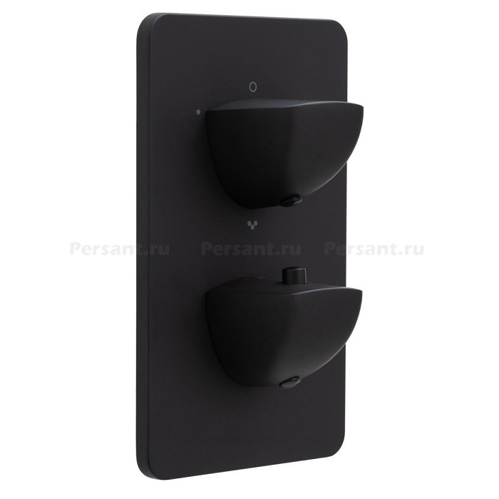 Смеситель для ванны Allen Brau Infinity X3 черный матовый 5.21316-31 встраиваемый, термостат