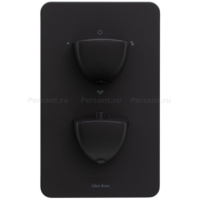 Смеситель для ванны Allen Brau Infinity X3 черный матовый 5.21316-31 встраиваемый, термостат