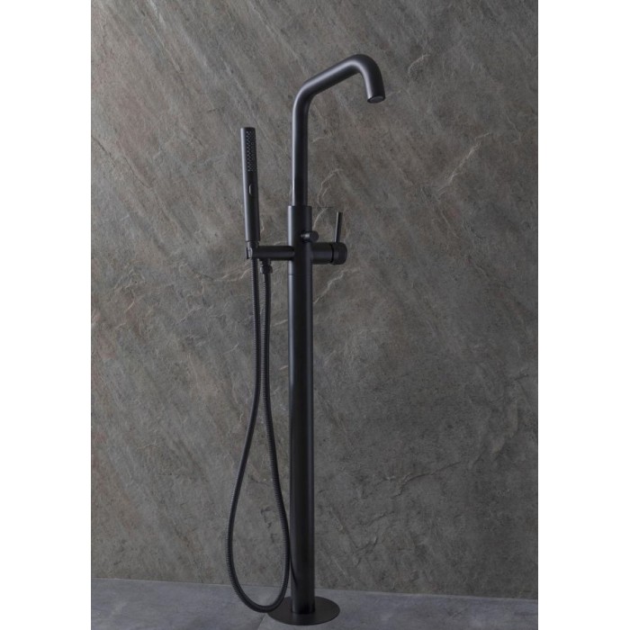 Смеситель для ванны Allen Brau Priority 5.31008-31 напольный, черный матовый