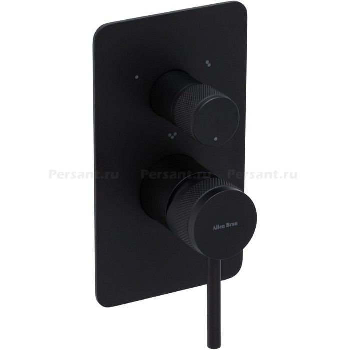 Смеситель для ванны Allen Brau Priority X3 черный матовый 5.31A11-31 встраиваемый
