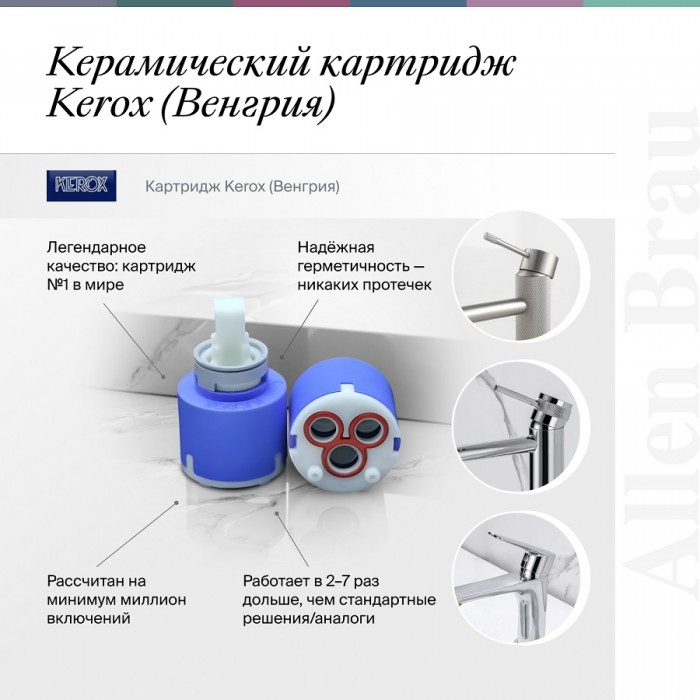 Смеситель для ванны Allen Brau Priority 5.31B10-00 хром