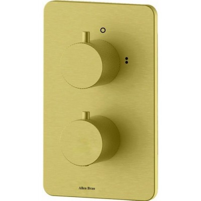 Смеситель для ванны Allen Brau Priority золото браш 5.3U123-GB с термостатом