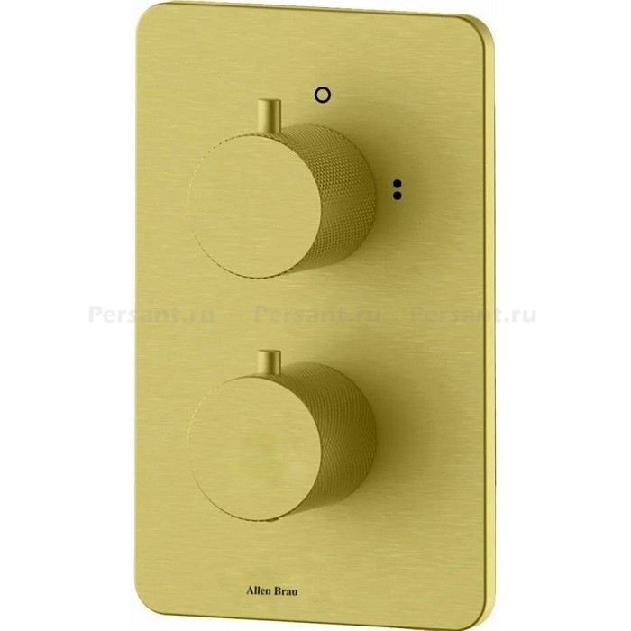 Смеситель для ванны Allen Brau Priority золото браш 5.3U123-GB с термостатом