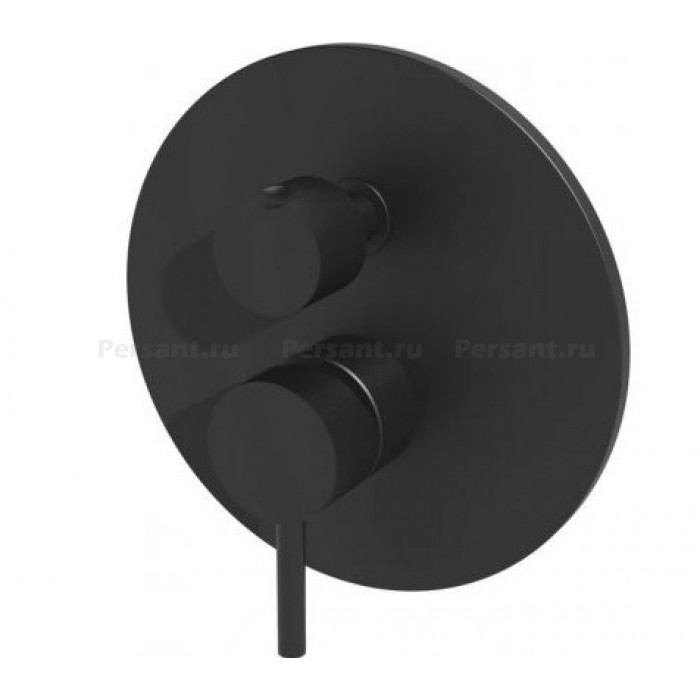 Смеситель для ванны Paffoni Light LIG019NO встраиваемый, черный матовый