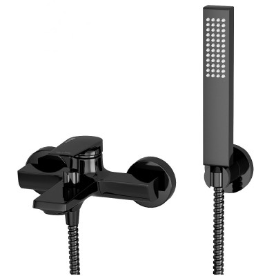 Смеситель для ванны WasserKRAFT Glan 6601 черный глянцевый