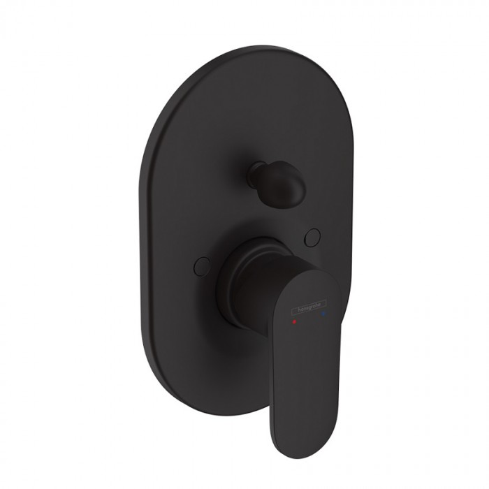 Смеситель для ванны hansgrohe Vernis Blend 71449670 встраиваемый, черный матовый