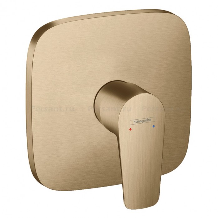 Смеситель для душа hansgrohe Talis E 71765140 встраиваемый, шлифованная бронза
