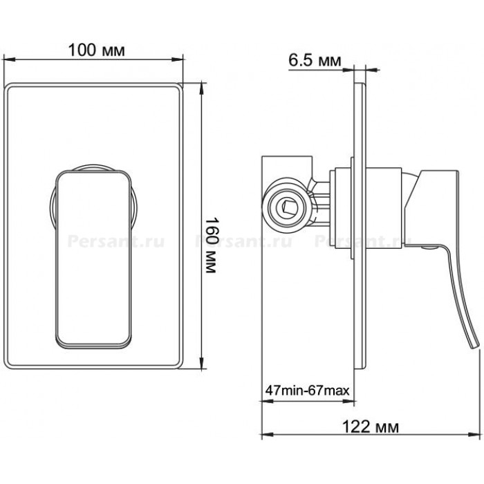 Гигиенический душ со смесителем WasserKRAFT Aller A106157 хром