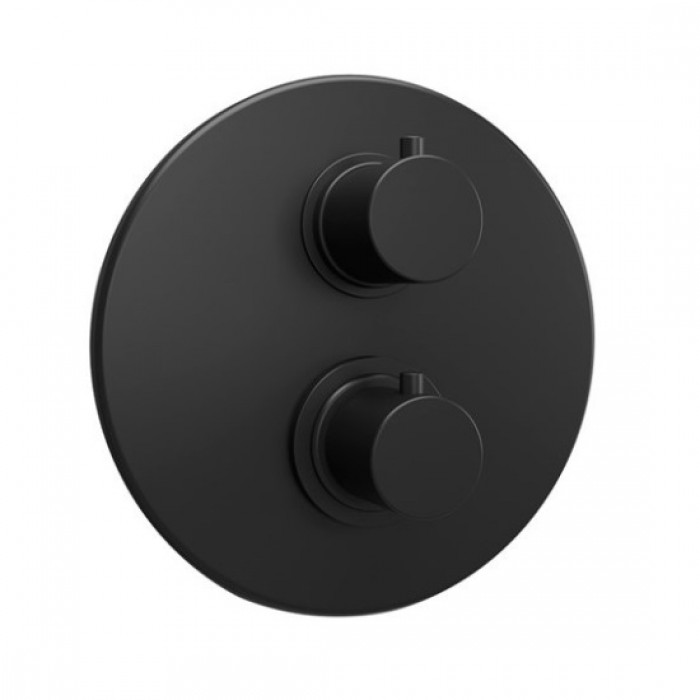 Смеситель для душа Paini Cox 78PZ6911 встраиваемый, с термостатом, черный матовый