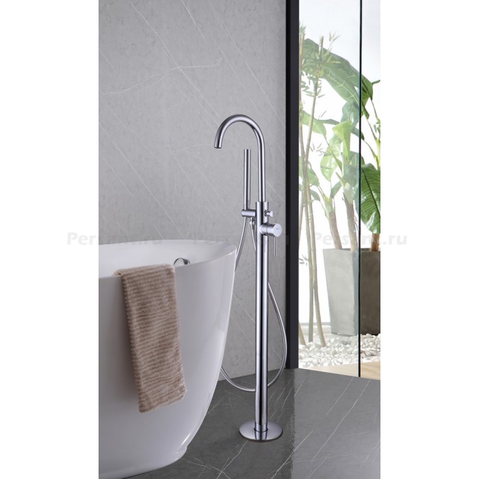 Смеситель для ванны Abber Wasser Kreis AF8115 напольный, хром