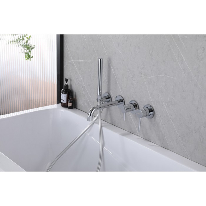 Смеситель для ванны Abber Wasser Kreis AF8130 встраиваемый, хром