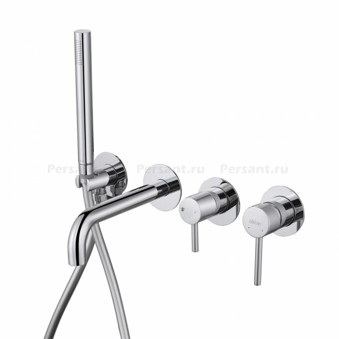 Смеситель для ванны Abber Wasser Kreis AF8130 встраиваемый, хром