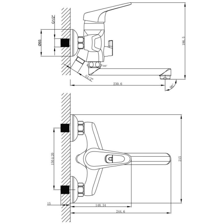 Комплект для ванны Lemark Luna LM4113C