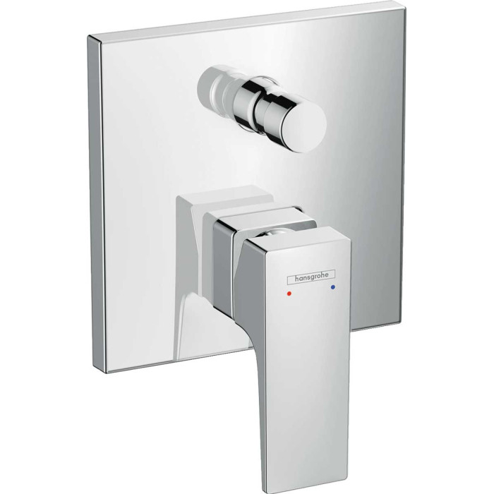 Смеситель для ванны hansgrohe Metropol 32546000, со встроенной защитной комбинацией, СМ, хром