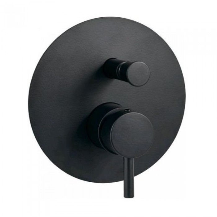 Смеситель для ванны Paffoni Light LIG015NO встраиваемый, черный матовый