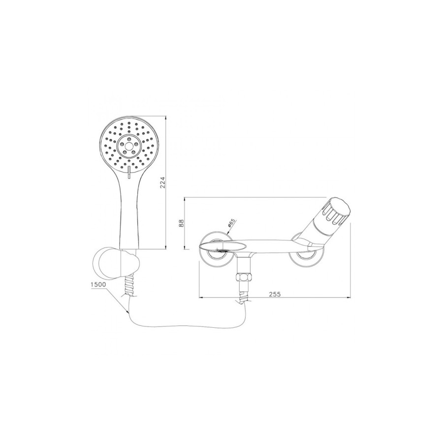 Смеситель для ванны Lemark Wing LM5302C