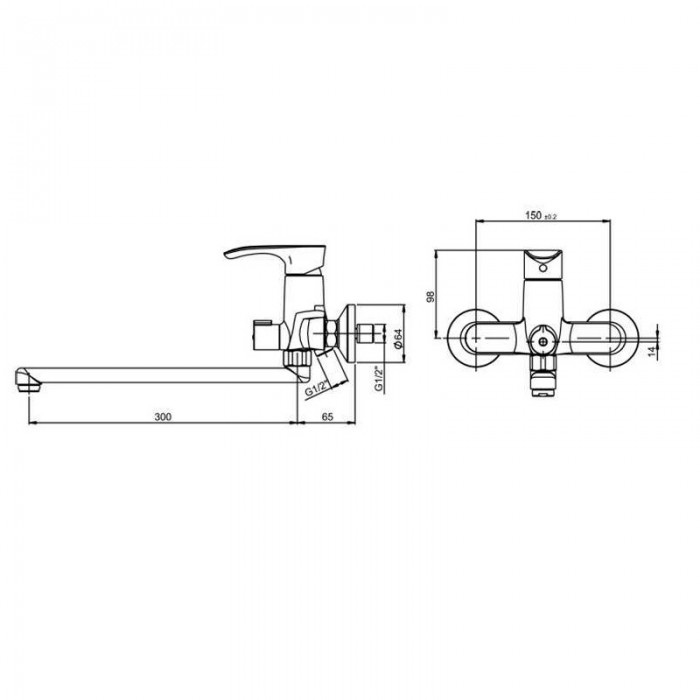 Смеситель для ванны Paini Palermo PACR119KM хром