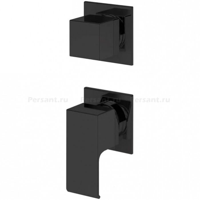 Смеситель для ванны Cezares Porta PORTA-VDIM3-M-NOP на 3 потока, черный матовый