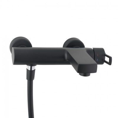 Смеситель для ванны Paffoni Ringo RIN022NO черный матовый Смеситель для ванны Paffoni Ringo RIN022NO черный матовый