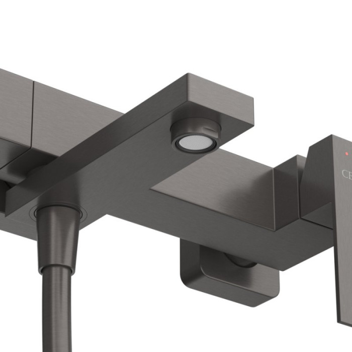 Смеситель для ванны Cezares Slider оружейная сталь SLIDER-VD-GM