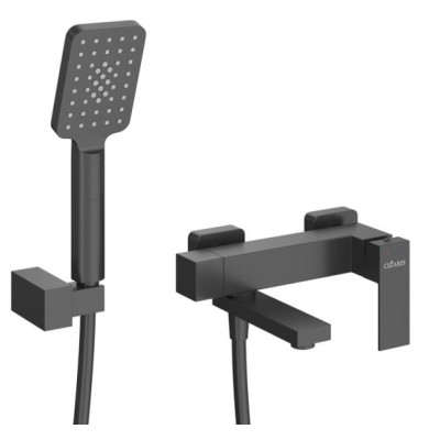 Смеситель для ванны Cezares Slider черный SLIDER-VD-NOP