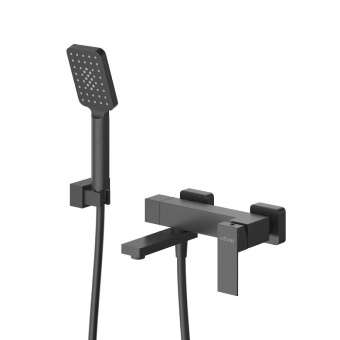 Смеситель для ванны Cezares Slider черный SLIDER-VD-NOP