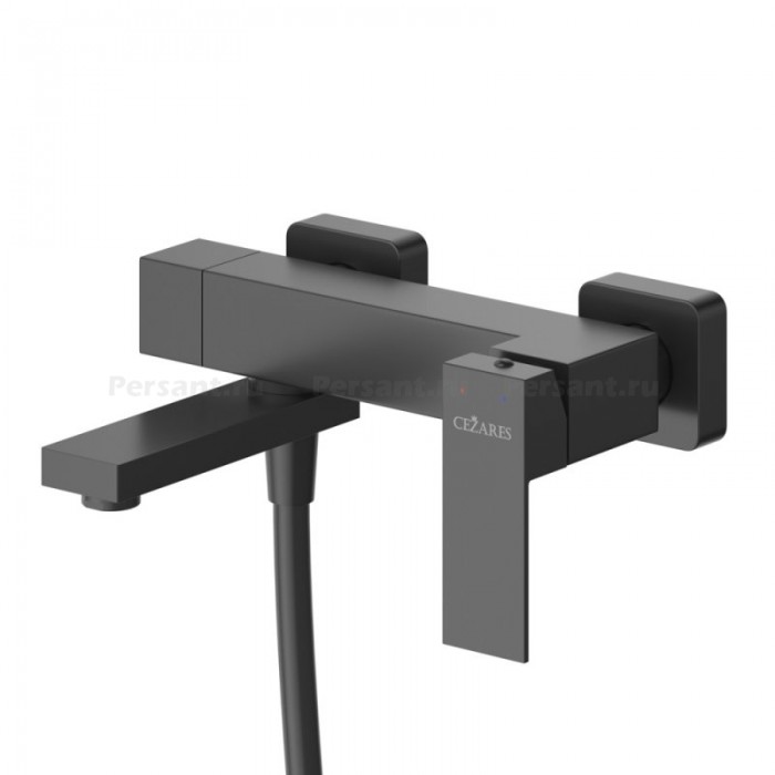 Смеситель для ванны Cezares Slider черный SLIDER-VD-NOP