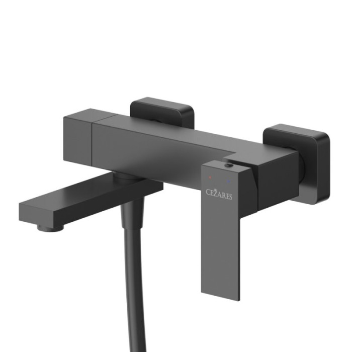 Смеситель для ванны Cezares Slider черный SLIDER-VD-NOP