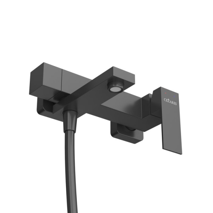Смеситель для ванны Cezares Slider черный SLIDER-VD-NOP